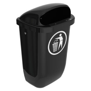 DIN-Abfallbehälter Modell Reußen, anthrazit